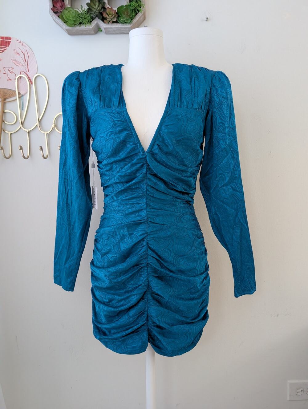 NWT Ronny Kobo Levon silk blend dress